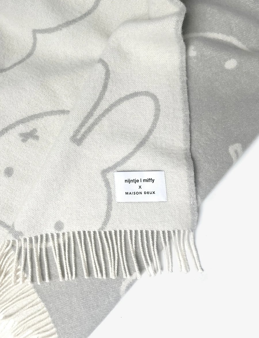 Maison Deux - Miffy Blanket - Black - black/white - 2