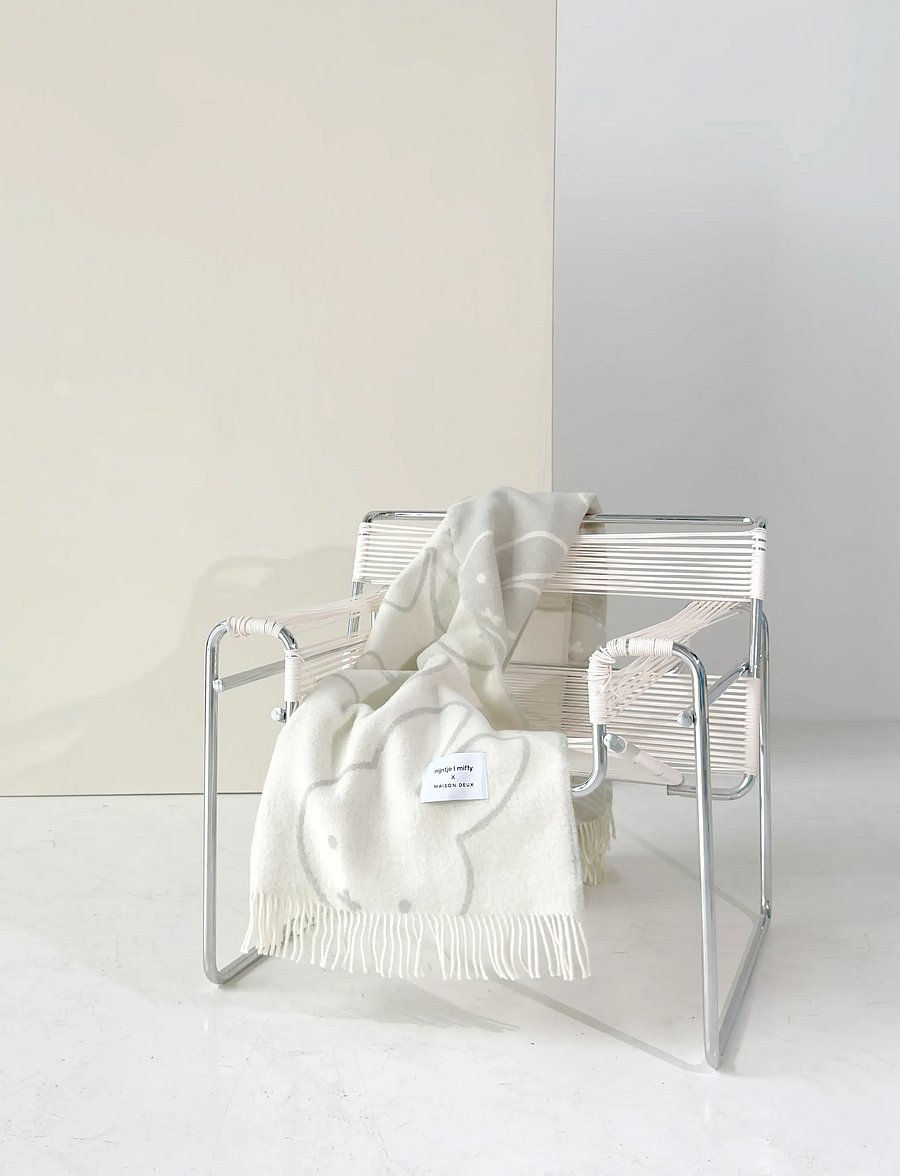 Maison Deux - Miffy Blanket - Black - black/white - 3