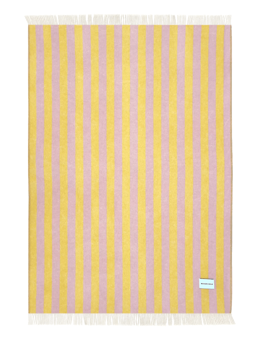 Maison Deux - Candy Wrap Blanket - decken - pink/yellow - 1
