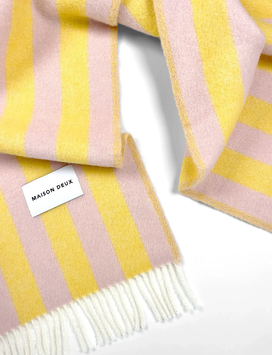 Maison Deux - Candy Wrap Blanket - decken - pink/yellow - 2