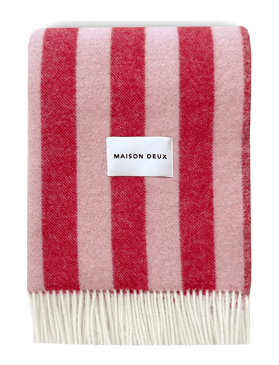 Maison Deux - Candy Wrap Blanket - decken - pink/cherry - 0