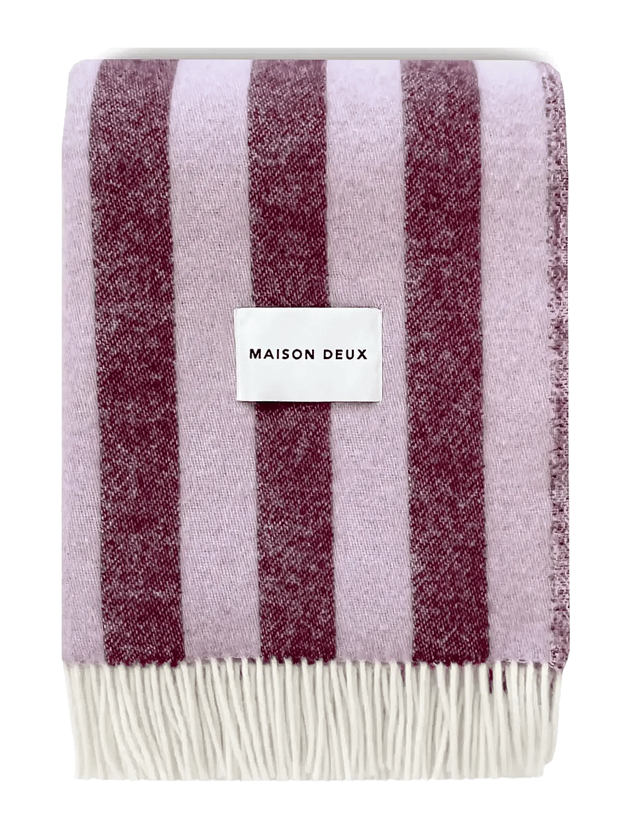 Maison Deux - Candy Wrap Blanket - pleedid - lilac/aubergine - 0