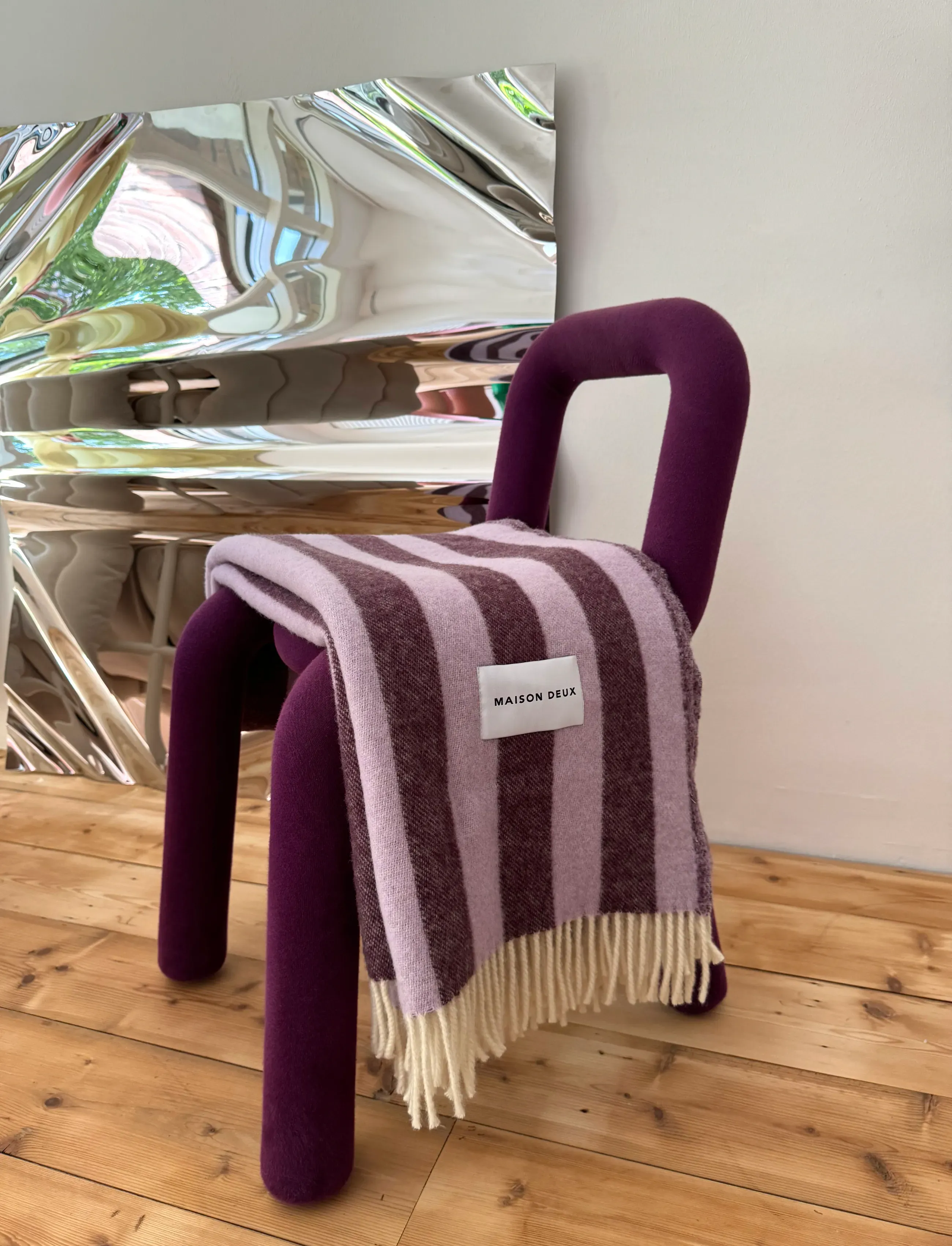Maison Deux - Candy Wrap Blanket - lilac/aubergine - 4