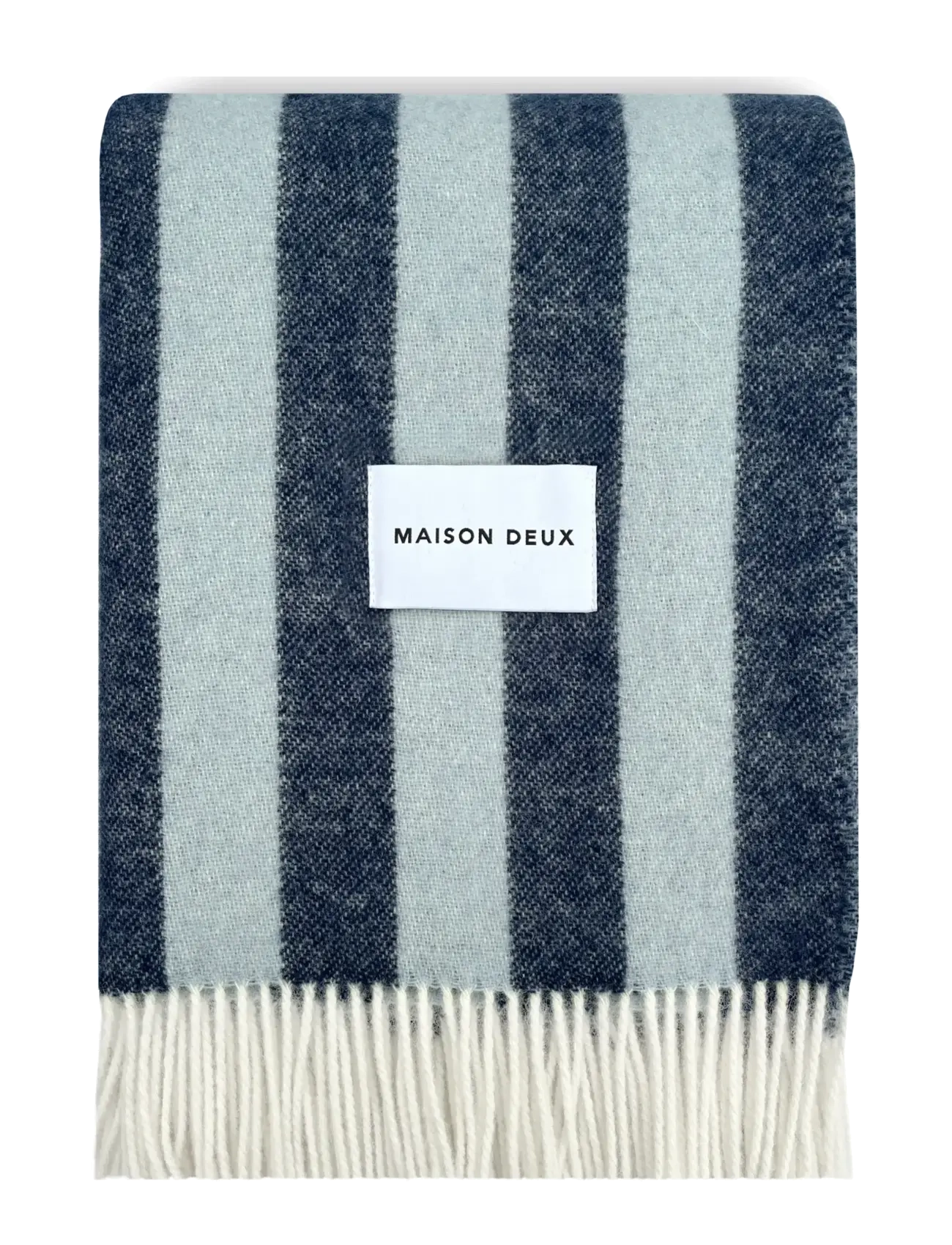 Maison Deux Candy Wrap Blanket, 130X 200 cm, Cushions & Blankets, Blau - Blankets Throws, Homeware