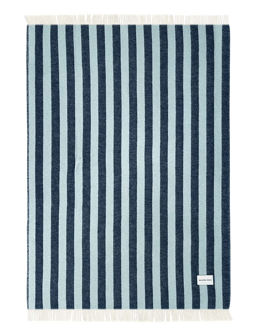 Maison Deux - Candy Wrap Blanket - decken - navy/ice blue - 1