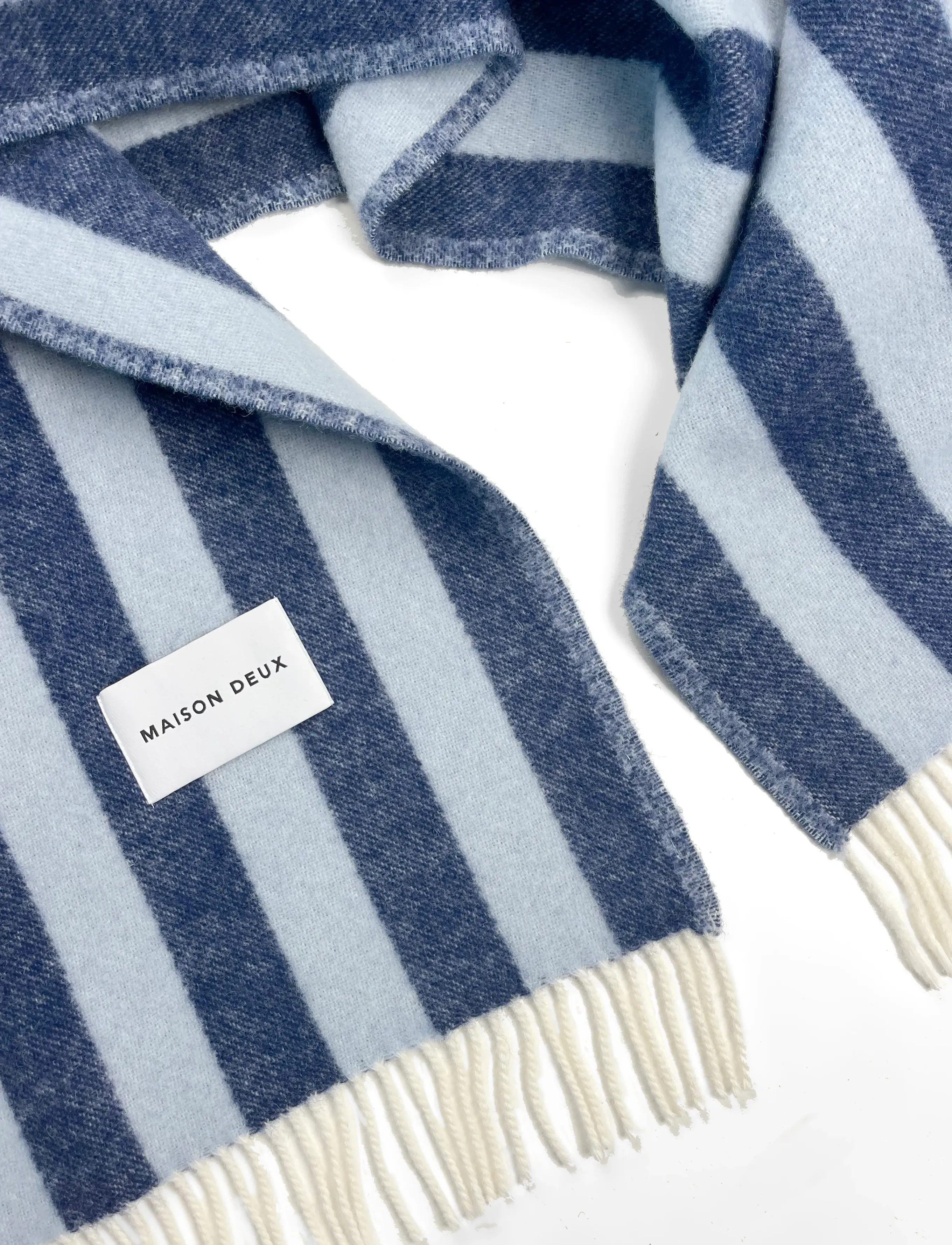 Maison Deux - Candy Wrap Blanket - decken - navy/ice blue - 2