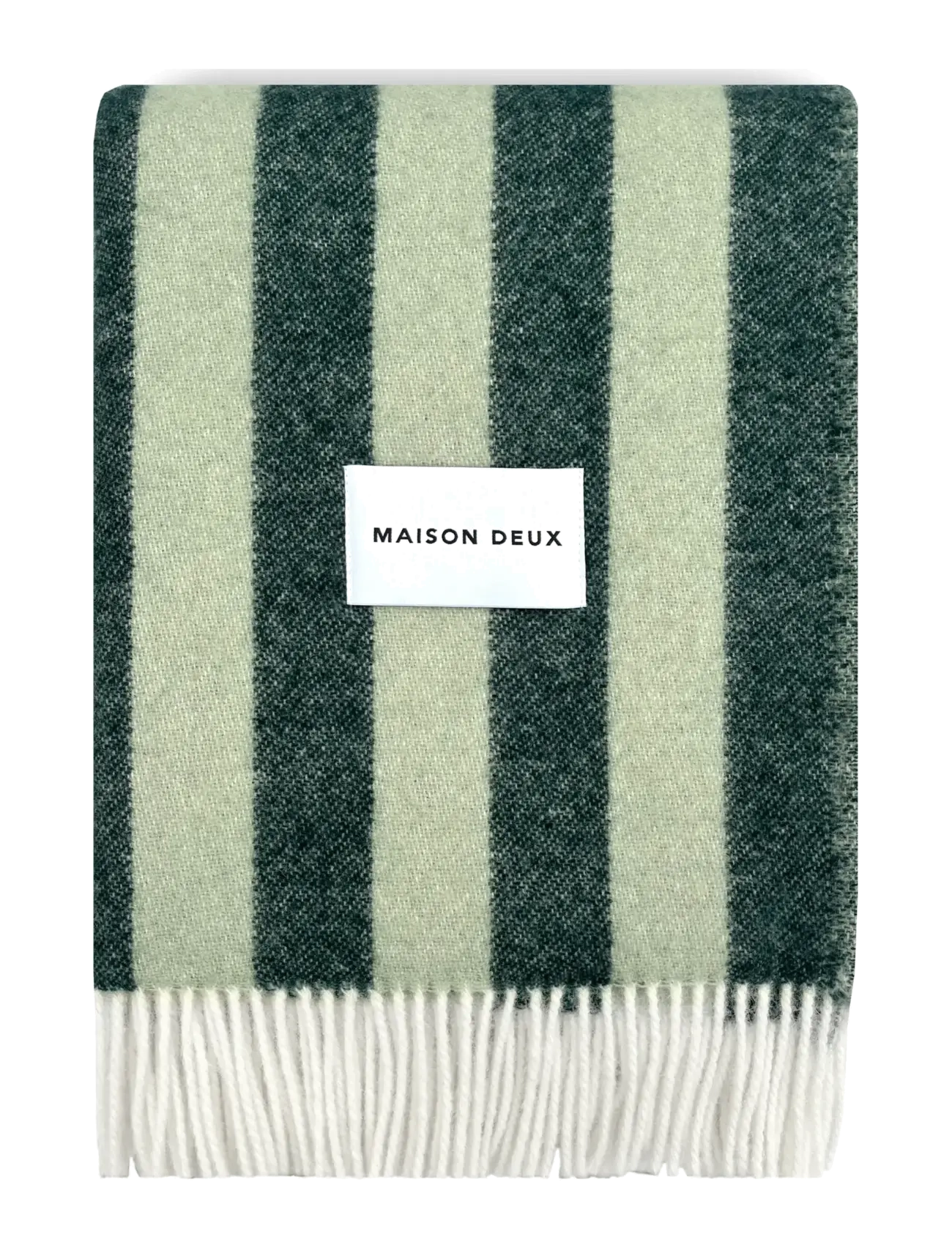 Maison Deux Candy Wrap Blanket, 130X 200 cm, Cushions & Blankets, Grün - Blankets Throws, Homeware