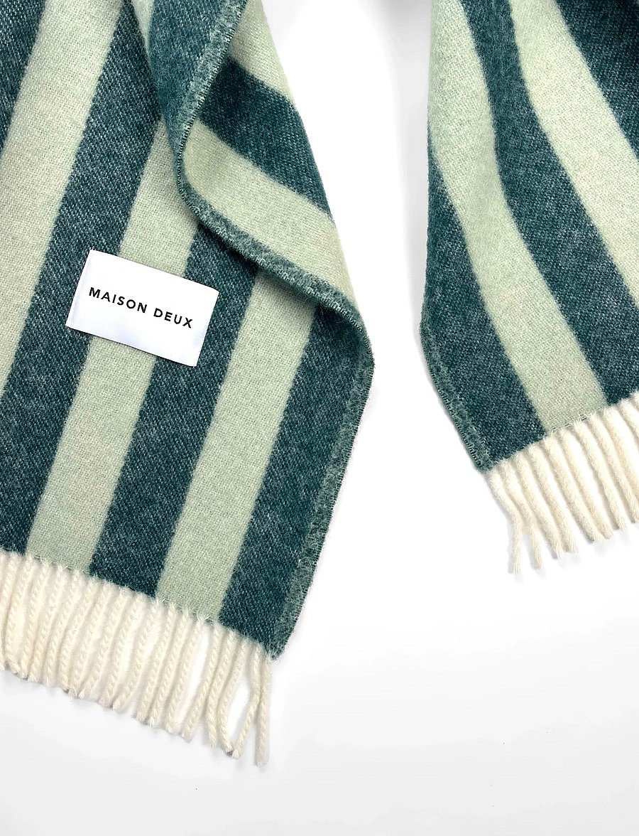 Maison Deux - Candy Wrap Blanket - decken - green/sage - 2