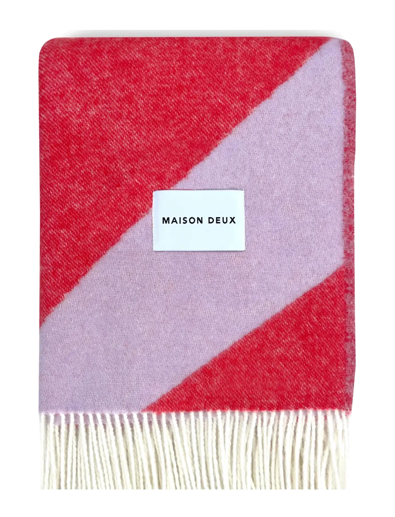 Maison Deux Swirl Blanket, 130X 200 cm, Cushions & Blankets, Lila - Blankets Throws, Homeware