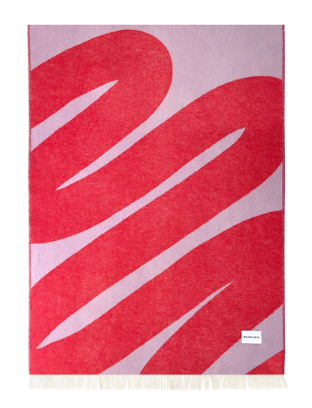 Maison Deux - Swirl Blanket - plaider - lilac/scarlet - 1
