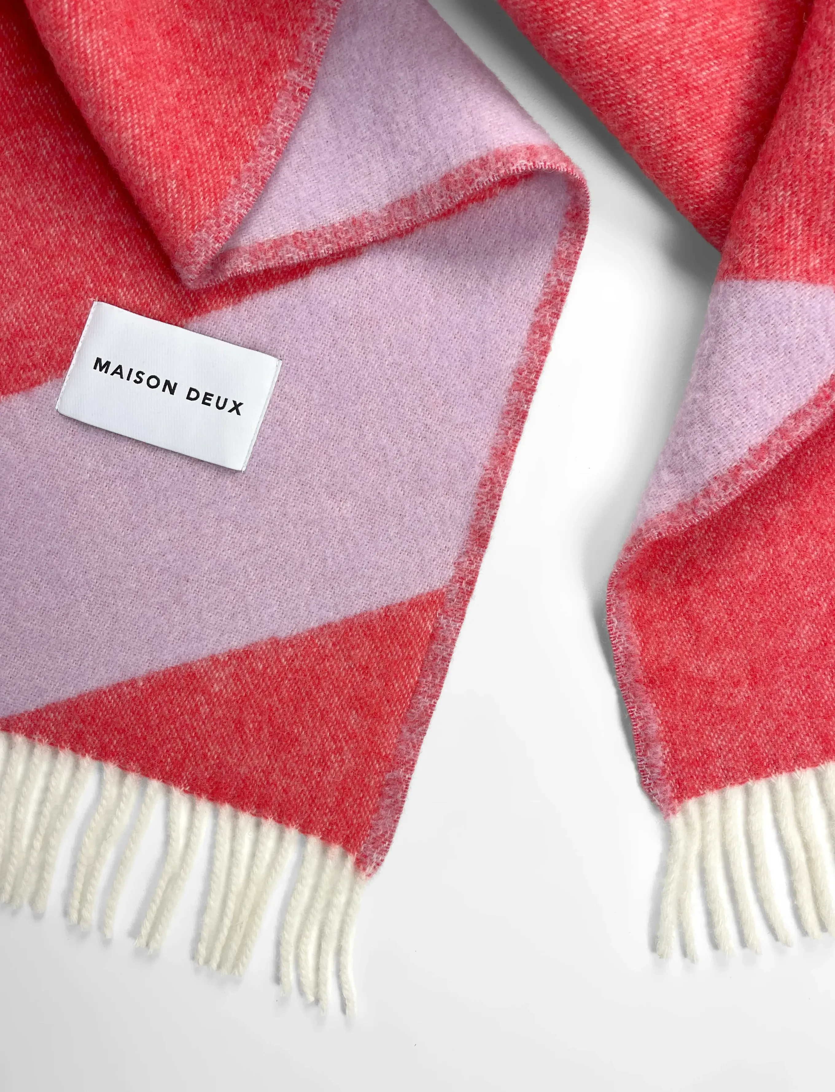 Maison Deux - Swirl Blanket - plaider - lilac/scarlet - 3