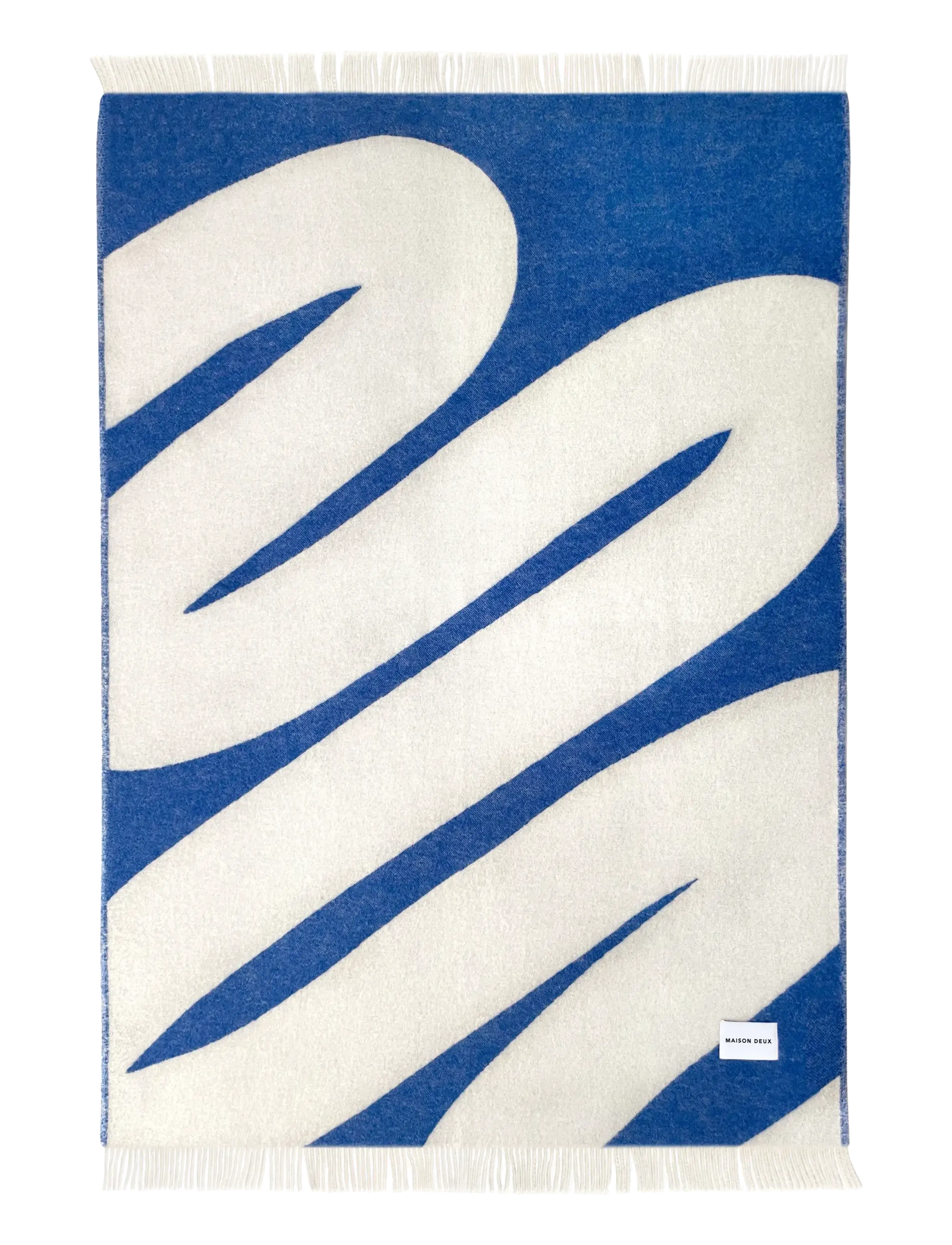 Maison Deux - Swirl Blanket - plaider - blue/white - 1