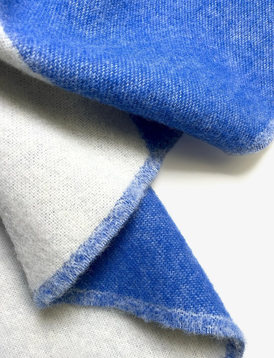 Maison Deux - Swirl Blanket - decken - blue/white - 4