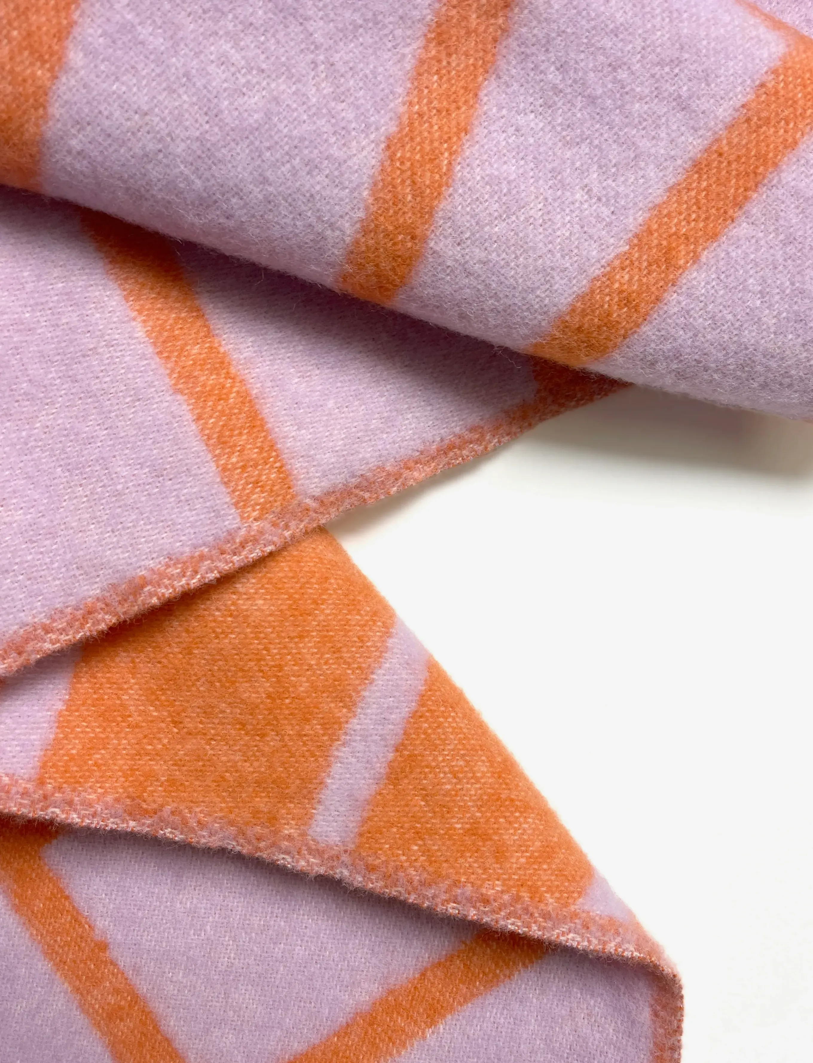 Maison Deux - Lines Blanket Lilac/Orange - lilac/orange - 3