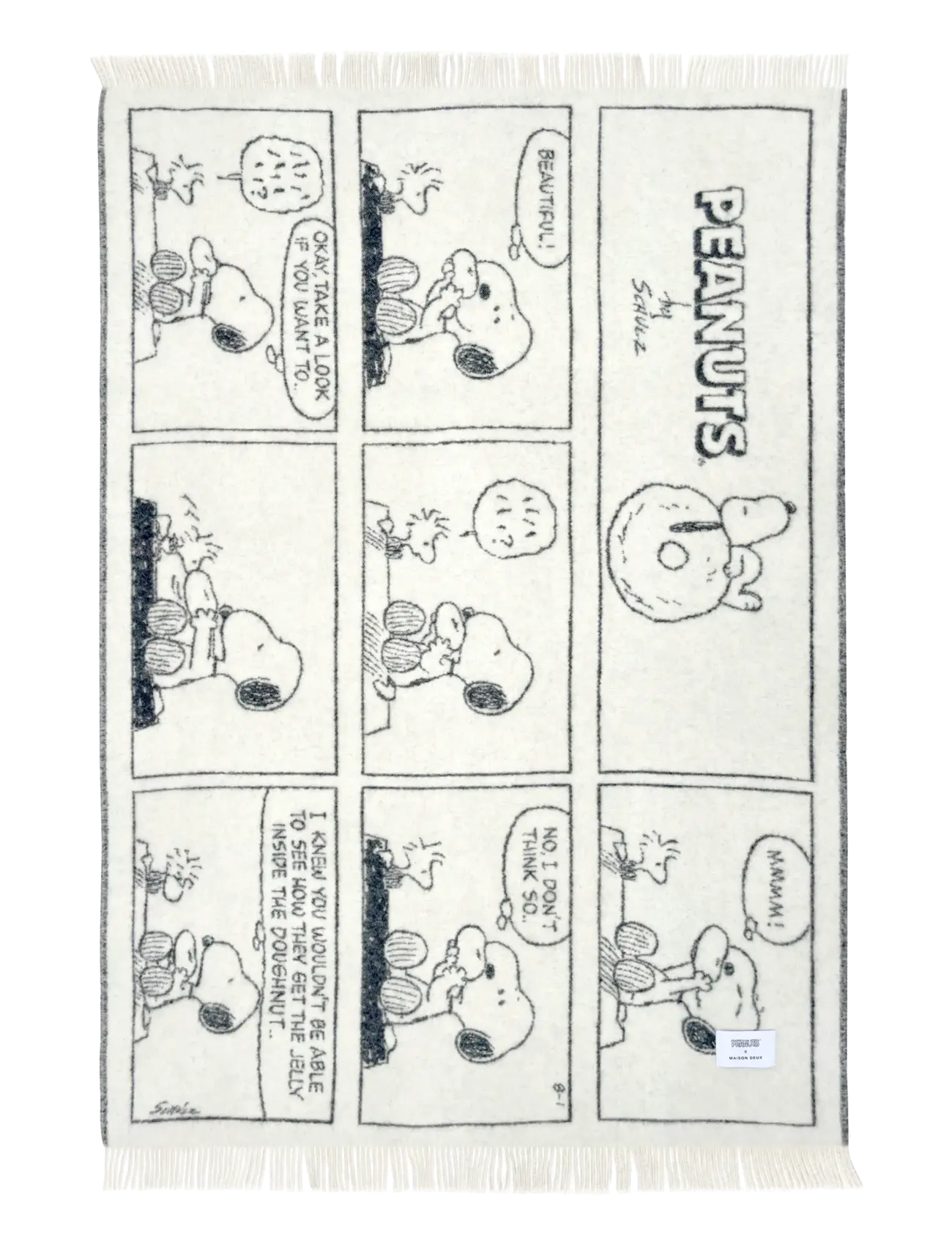 Maison Deux - Peanuts Blanket Doughnut - Black - black/white - 1