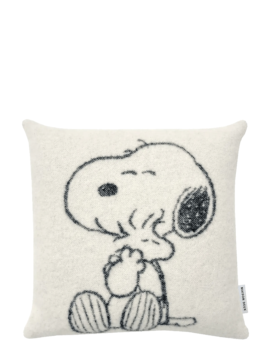 Maison Deux - Peanuts Cushion Hug - Black - black/white - 0
