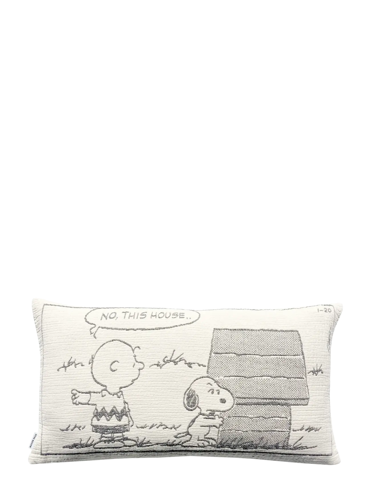 Maison Deux - Peanuts Cushion Guard the House - Black - ilupadjad - black/white - 1