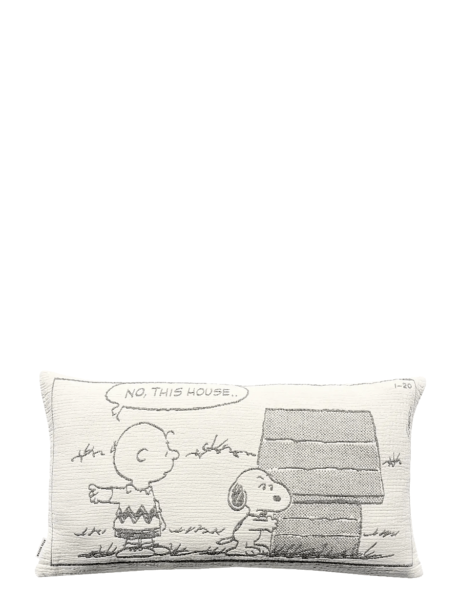 Maison Deux - Peanuts Cushion Guard the House - Black - ilupadjad - black/white - 1