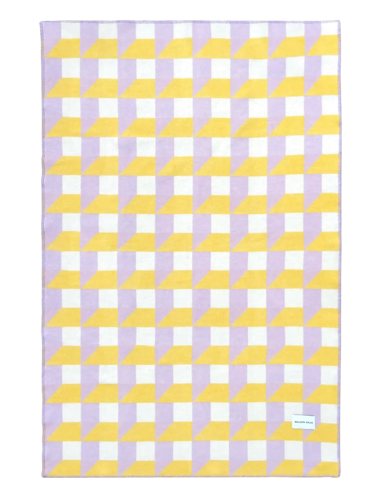 Maison Deux - Cubics Blanket - lilac sun - 1