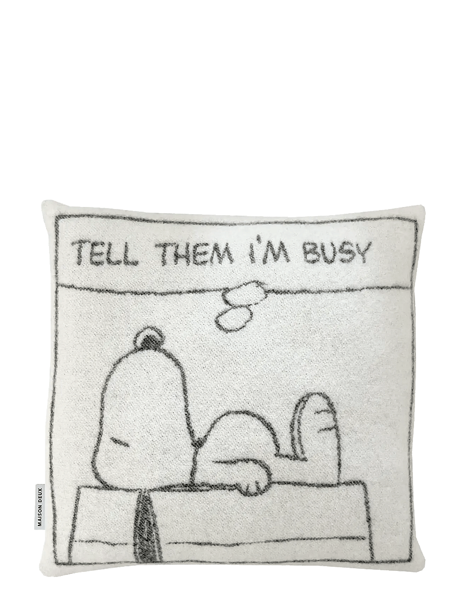Maison Deux - Peanuts Cushion Set (2 pcs) - kissen - black/white - 2