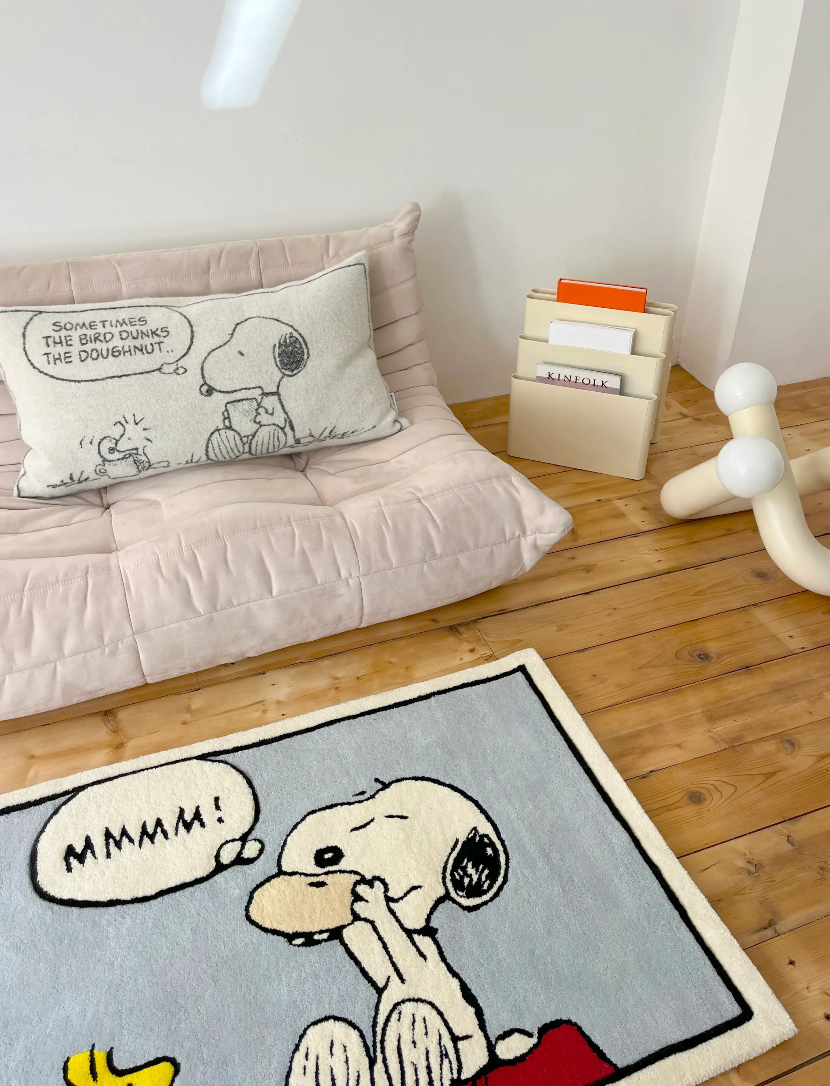 Maison Deux Peanuts Cushion Comic Doughnut Xl, 50X 90 cm, Cushions & Blankets, Mehrfarbig/gemustert - Cushions, Homeware