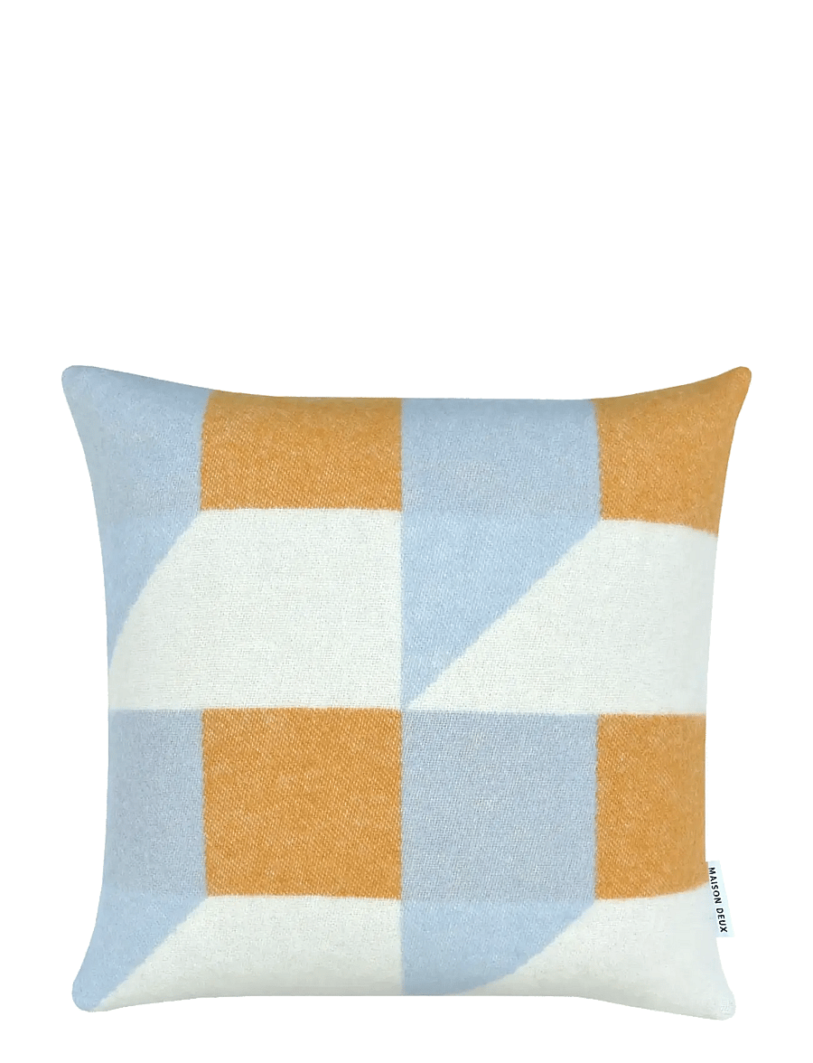 Maison Deux - Cubics - kissen - blue/honey - 0