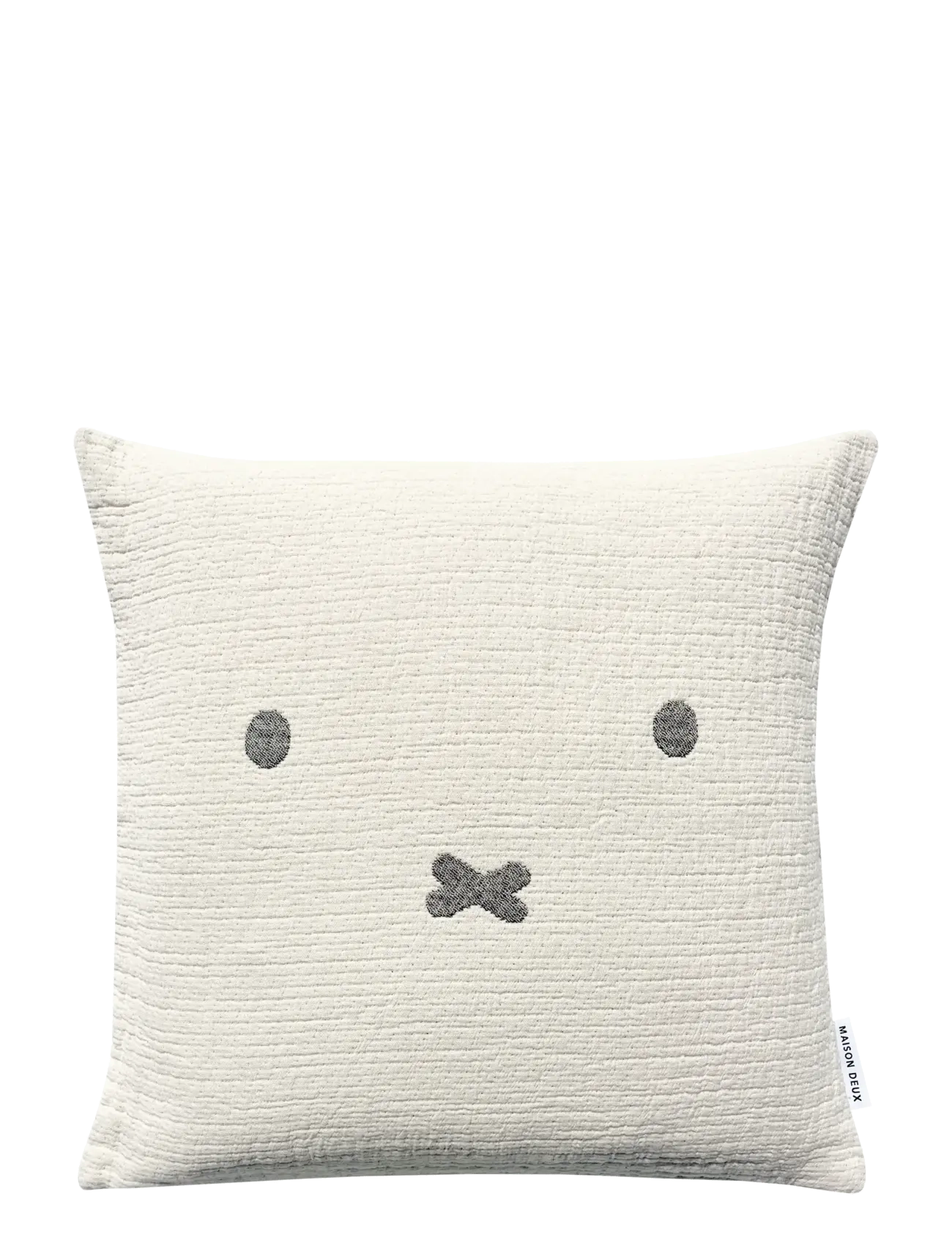 Maison Deux Miffy Cushion - Black - Uus - BLACK/WHITE / white