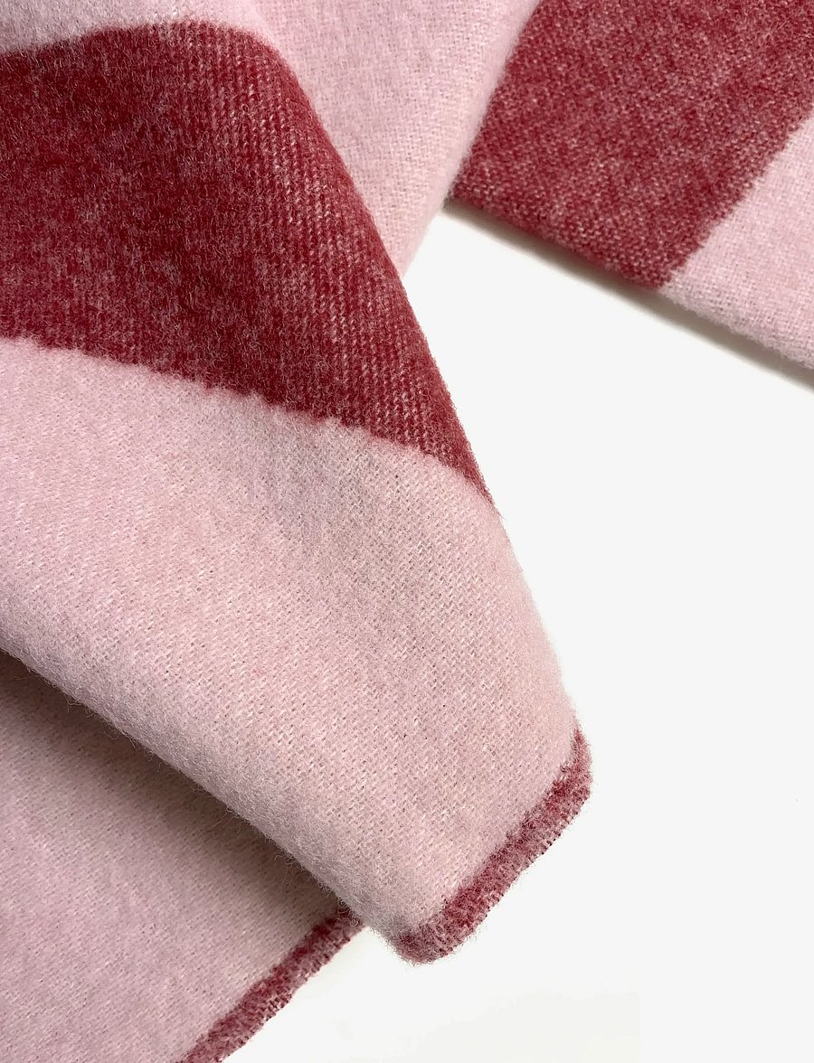 Maison Deux - Swirl Blanket - decken - pink/bordeaux - 2
