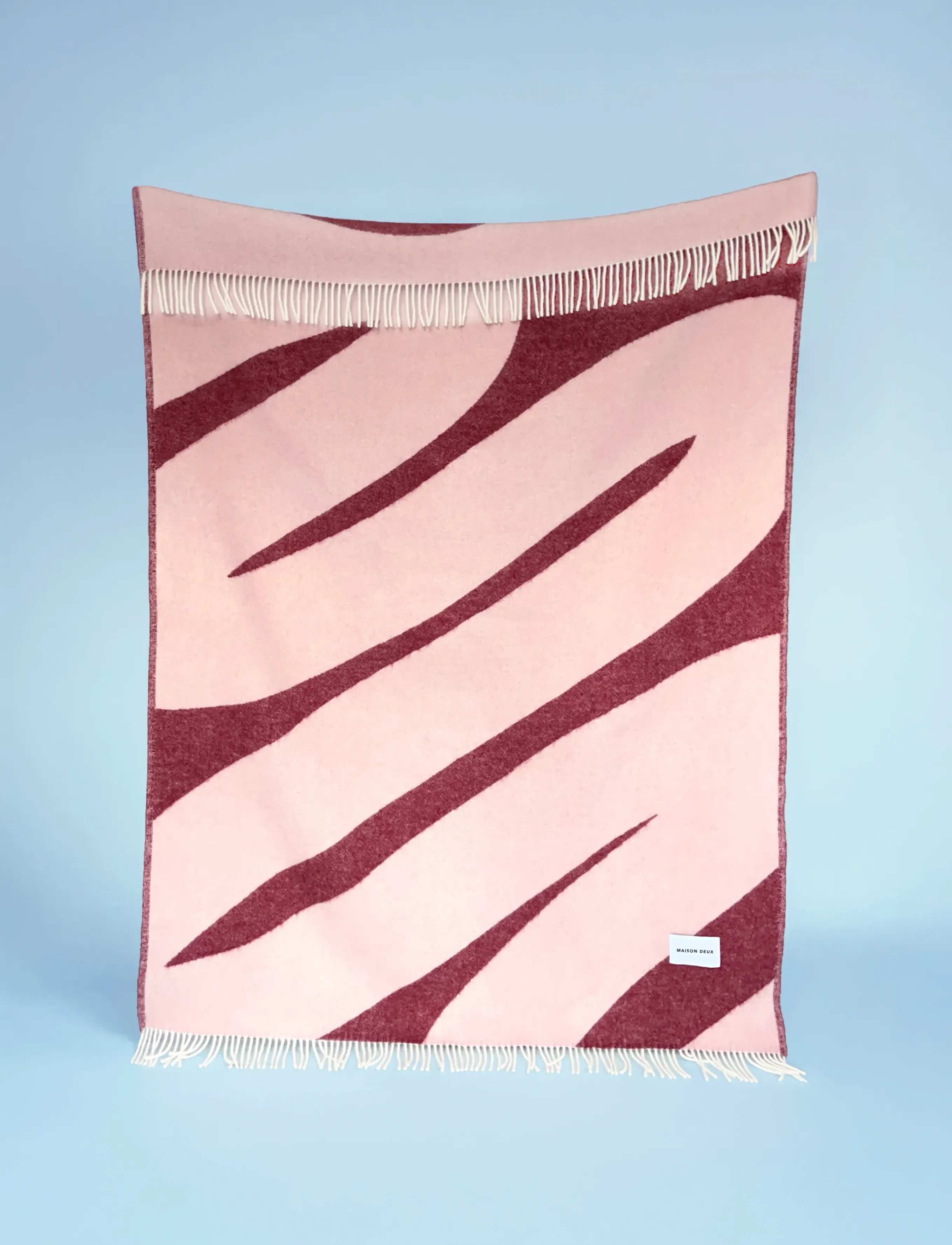 Maison Deux - Swirl Blanket - pink/bordeaux - 4