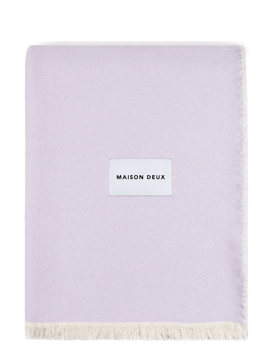 Maison Deux - Check Bold Blanket Lilac Forest - lilac forest - 0