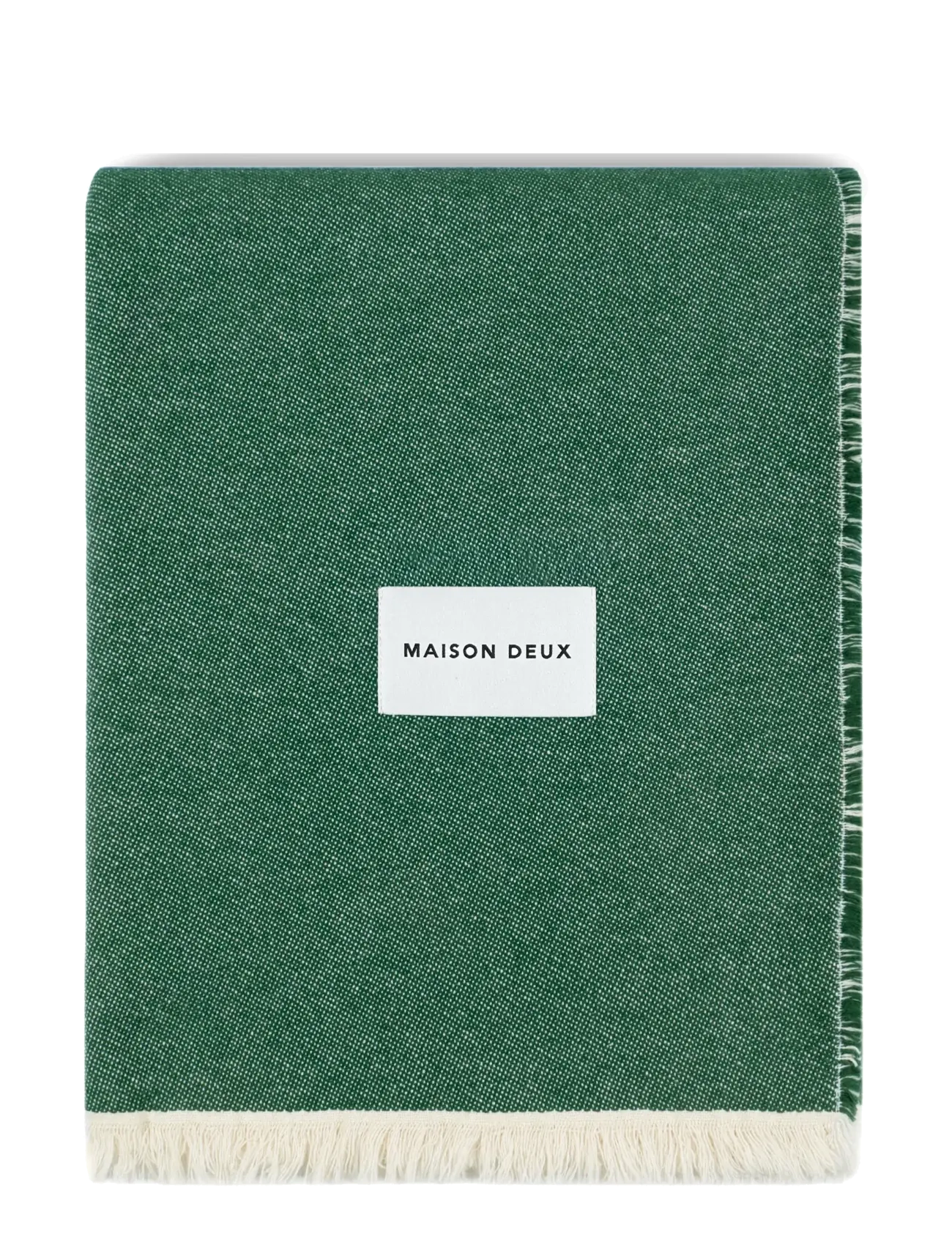 Maison Deux Check Bold Blanket, 140X 180 cm, Cushions & Blankets, Grün - Blankets Throws, Homeware