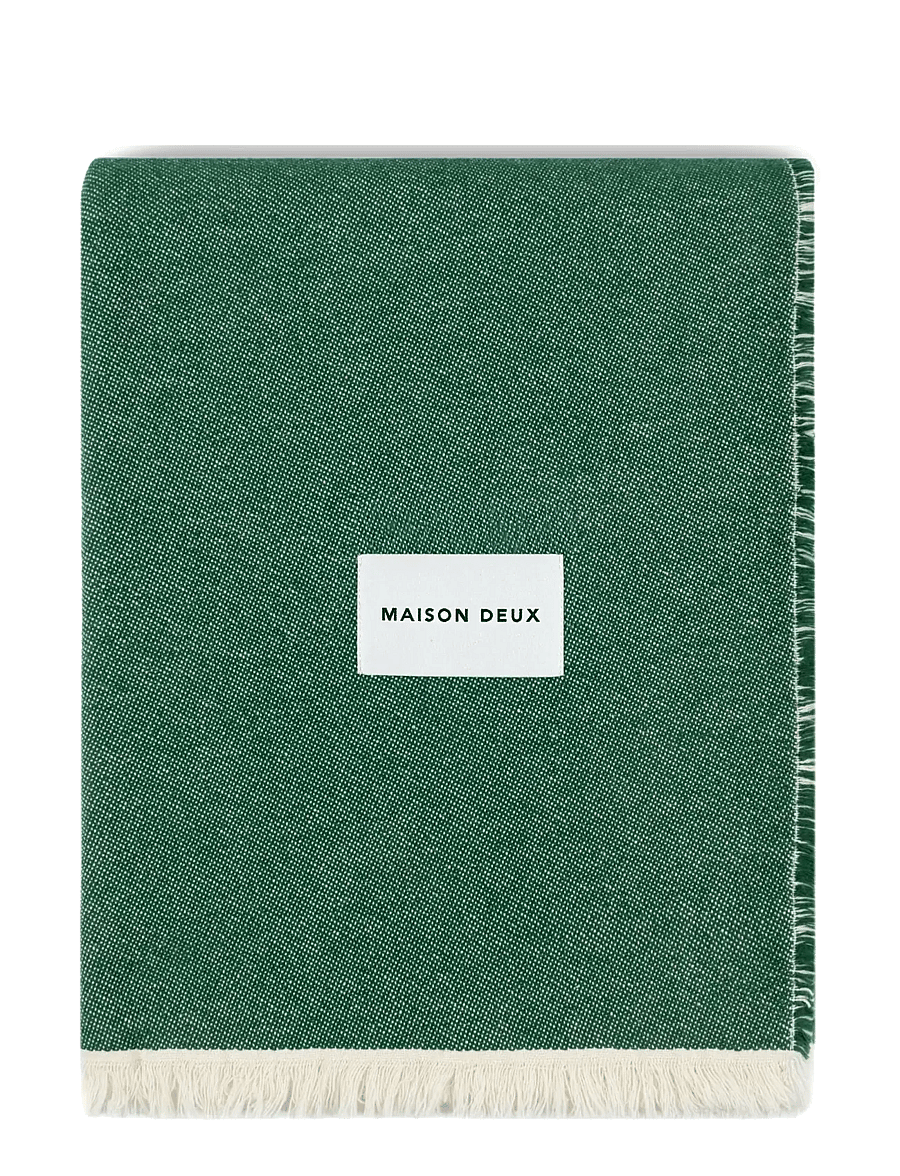 Maison Deux - Check Bold Blanket Forest Blue - forest blue - 0