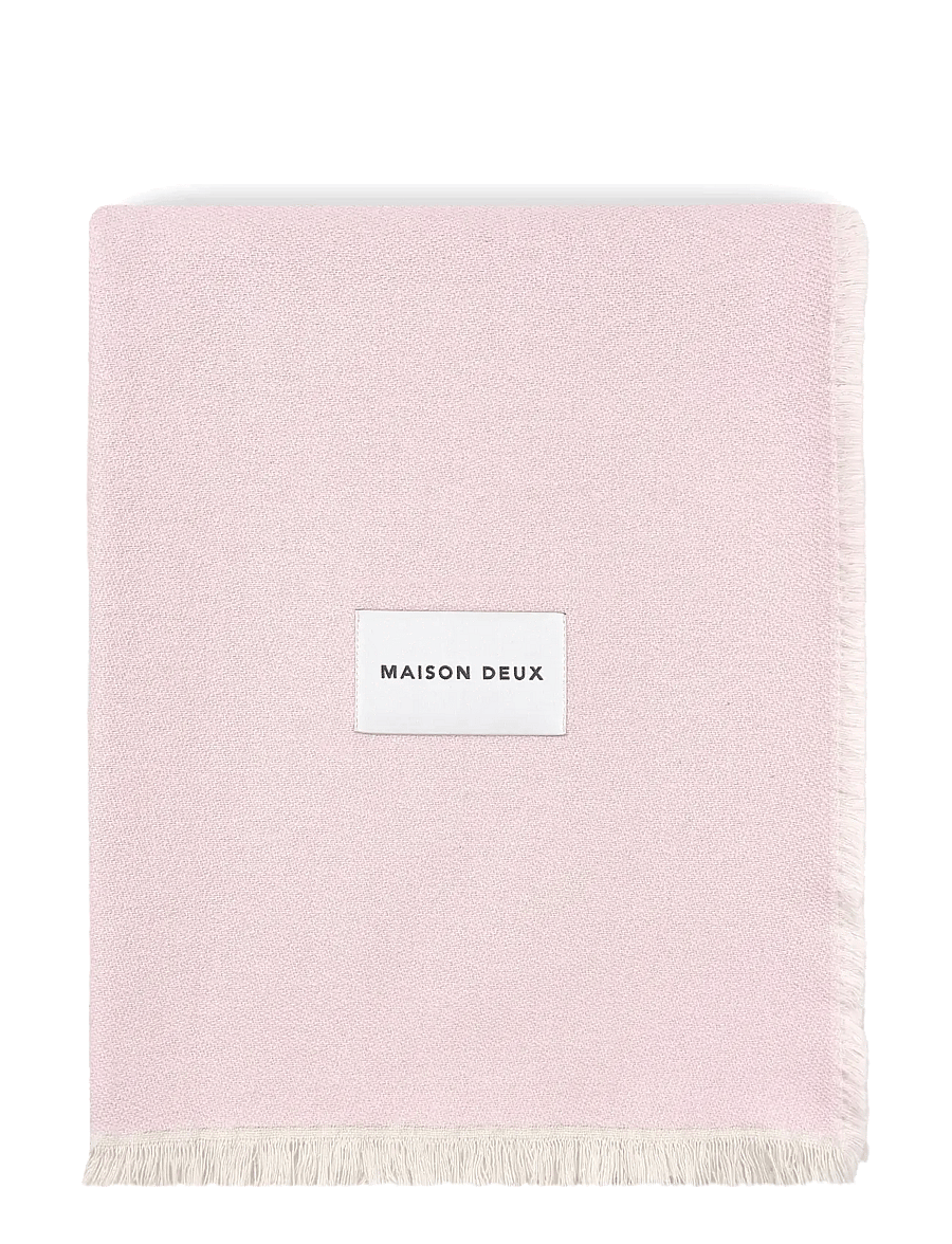 Maison Deux - Check Bold Blanket Pink Sun - pink sun - 0