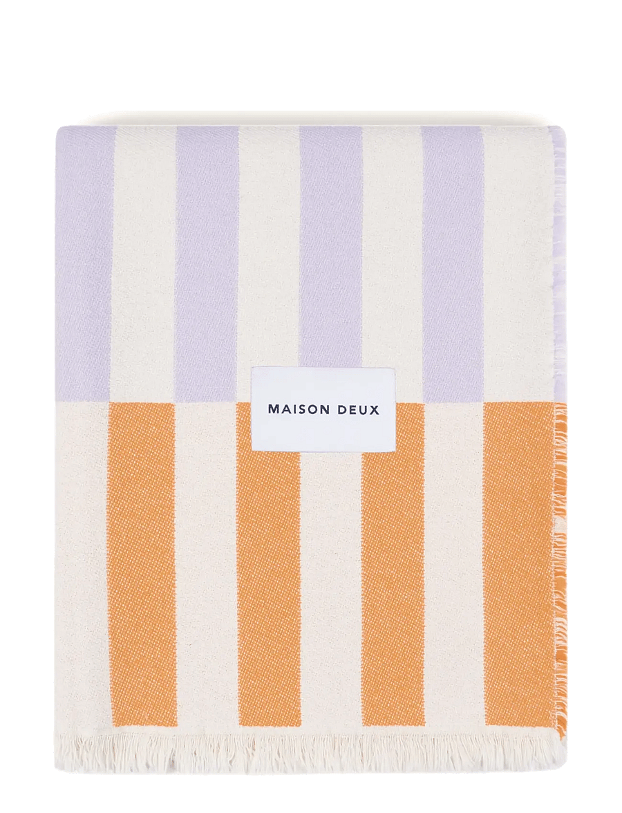 Maison Deux - Tiles Blanket Papaya Lilac - papaya lilac - 0