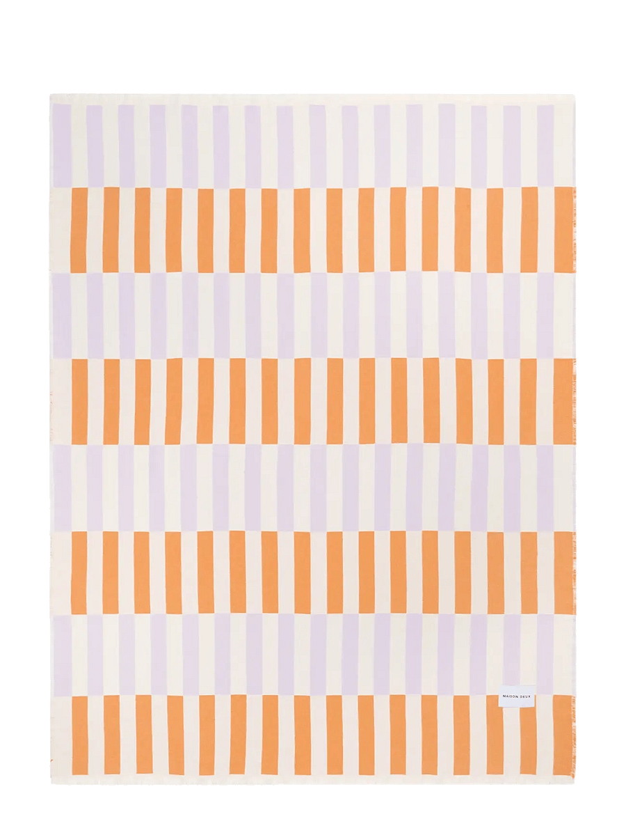 Maison Deux - Tiles Blanket Papaya Lilac - papaya lilac - 1