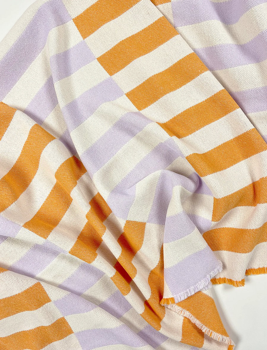 Maison Deux - Tiles Blanket Papaya Lilac - papaya lilac - 2