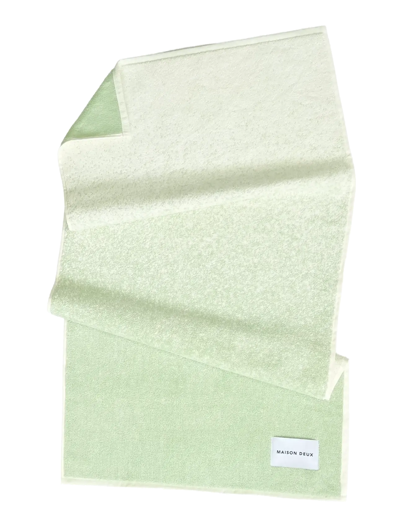 Maison Deux Gradient Sage Vanilla, 50X 100 cm, Towels & Bath Towels, Grün - Hand Homeware