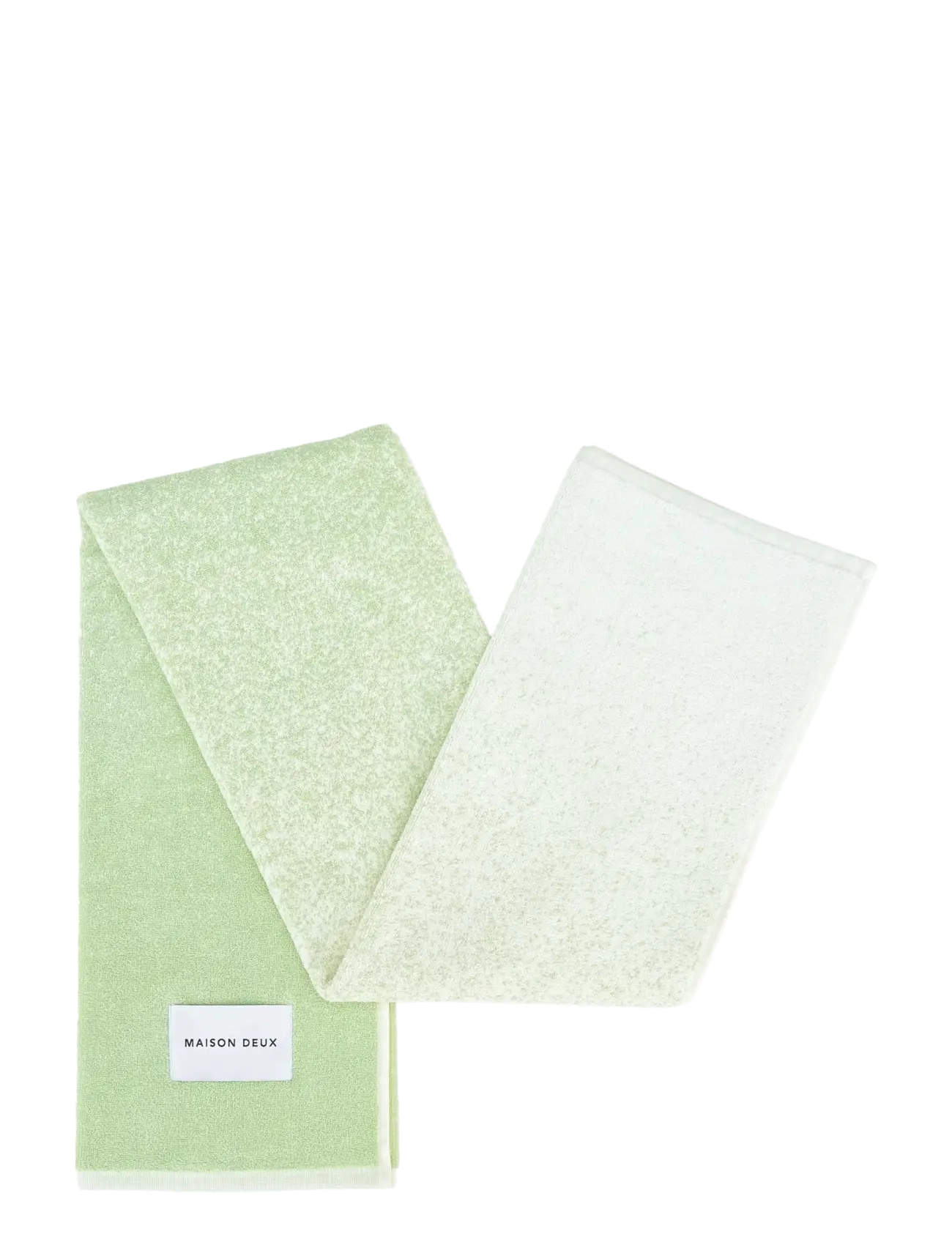 Maison Deux - Gradient Sage Vanilla - bath towels - sage vanilla - 1