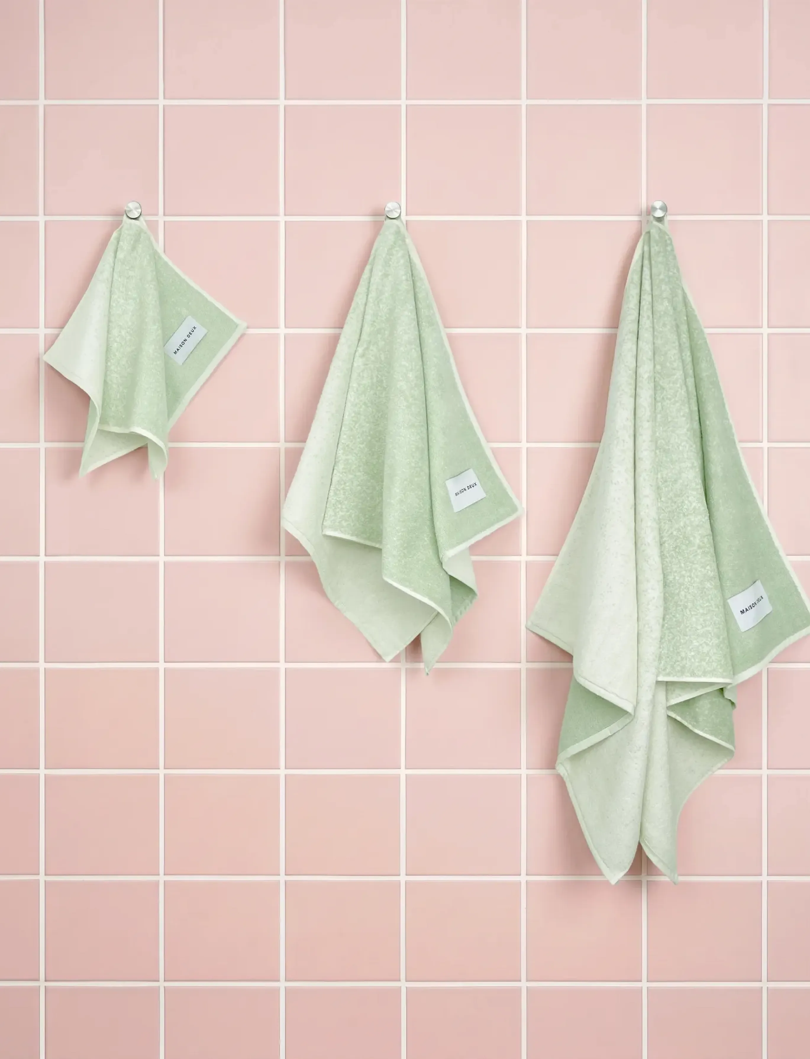Maison Deux - Gradient Sage Vanilla - bath towels - sage vanilla - 4