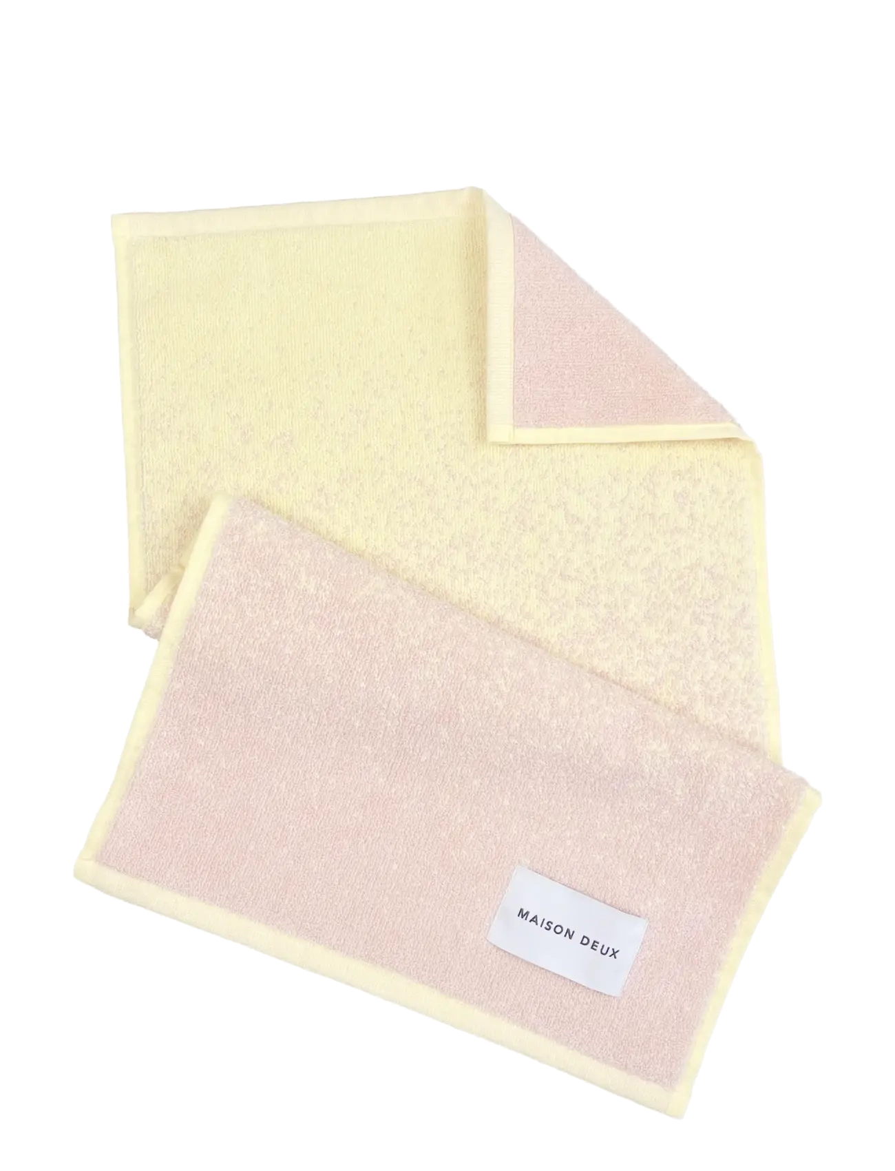 Maison Deux Gradient Butter Yellow Pink, 30X 50 cm, Towels & Bath Towels, Rosa - Hand Homeware