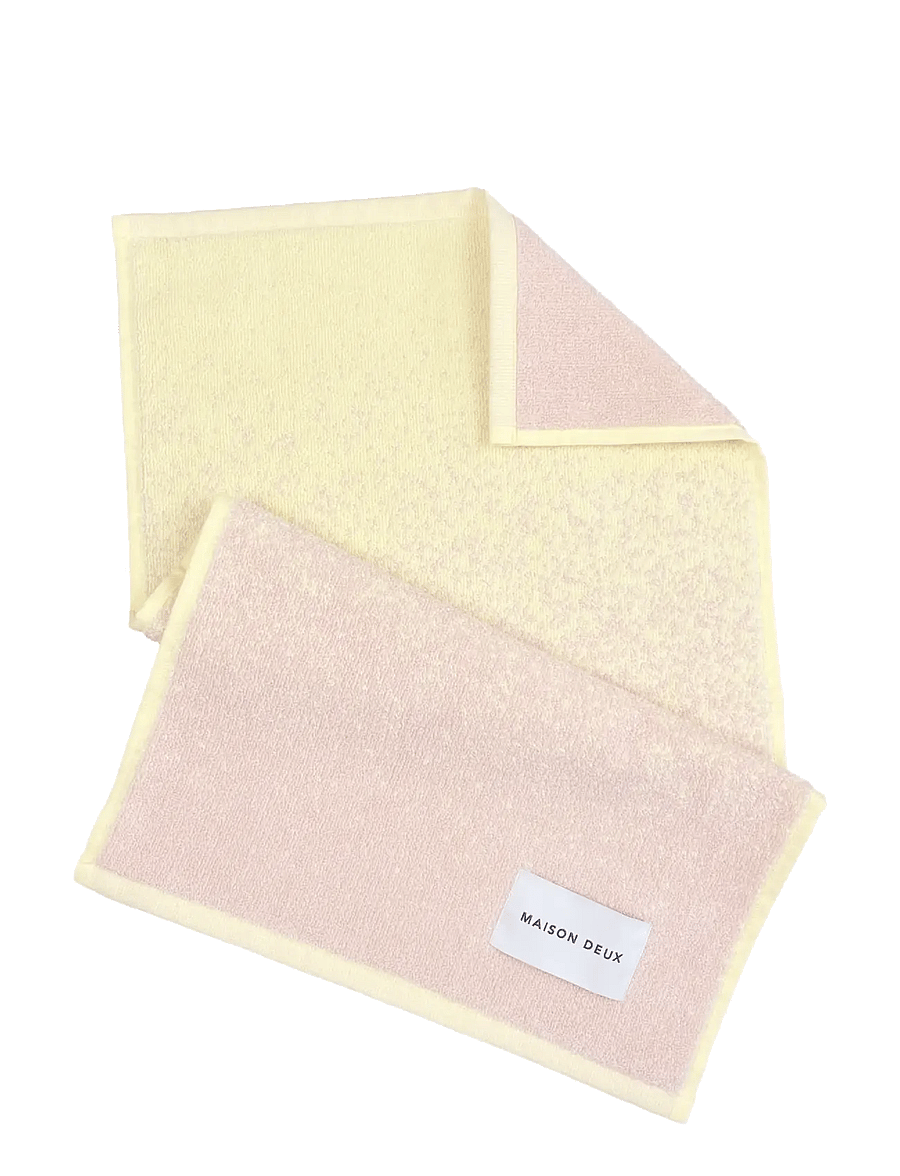 Maison Deux - Gradient Butter Yellow Pink - badetücher - gradient yellow/pink - 0