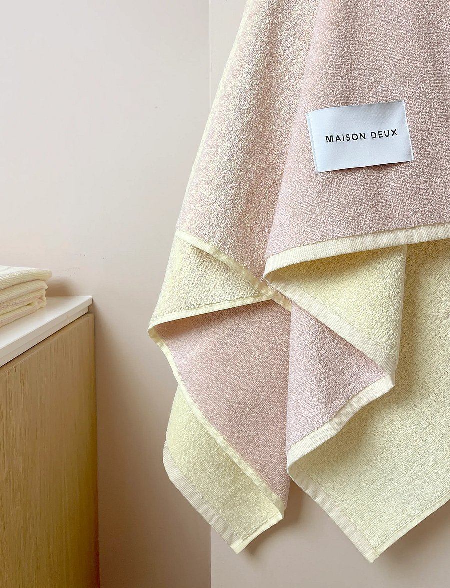 Maison Deux - Gradient Butter Yellow Pink - badetücher - gradient yellow/pink - 3