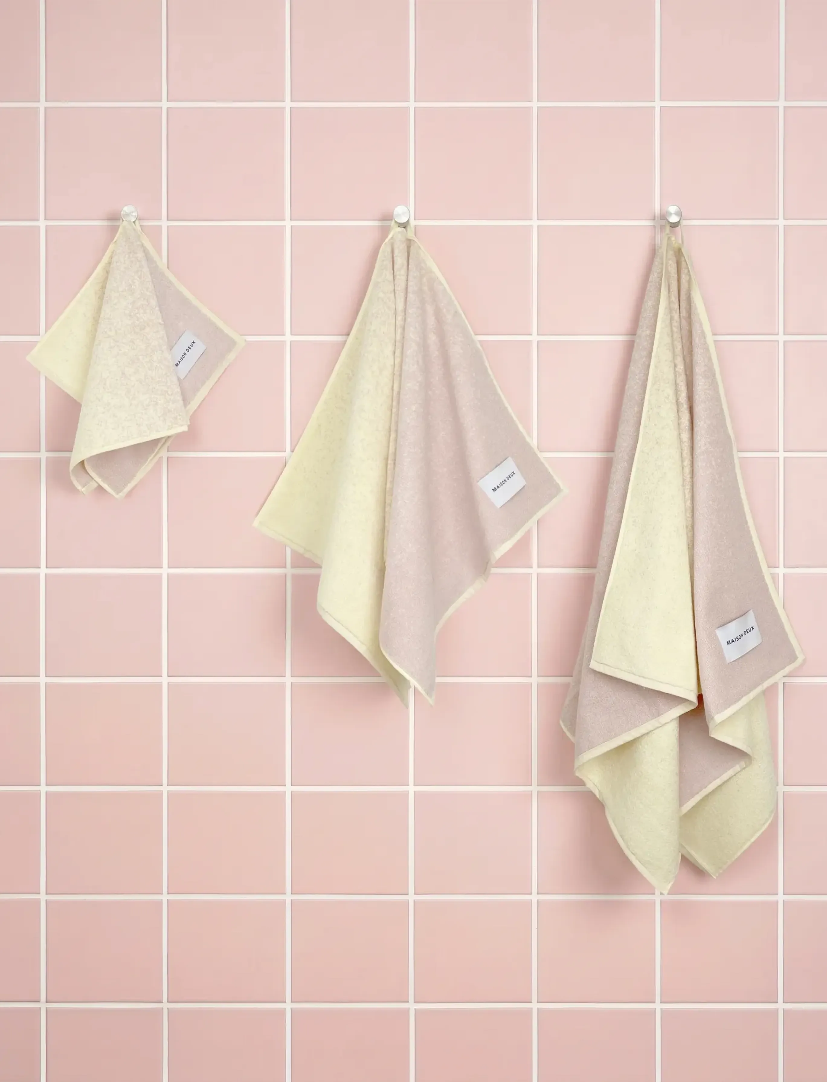 Maison Deux - Gradient Butter Yellow Pink - håndklæder - gradient yellow/pink - 4