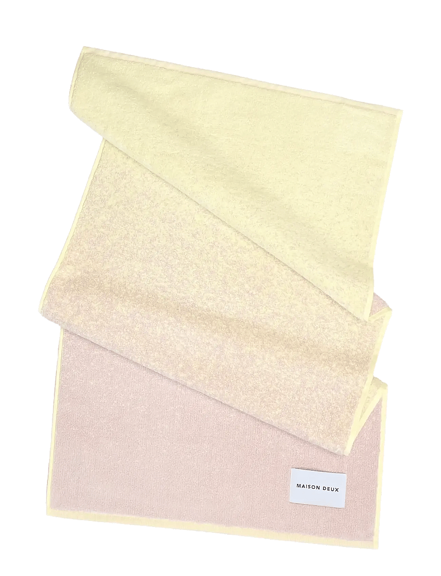 Maison Deux - Gradient Butter Yellow Pink - käterätikud - butter yellow/pink - 0