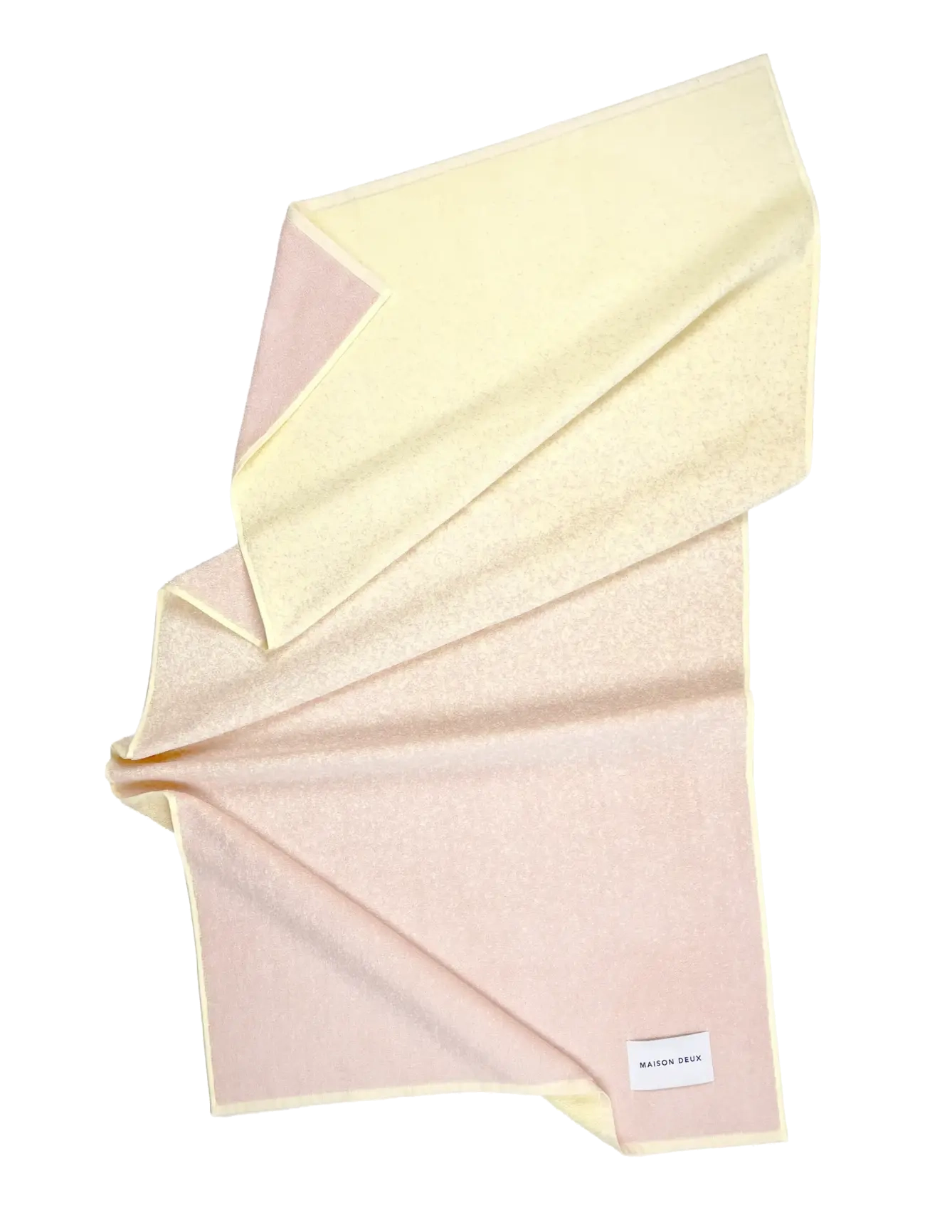 Maison Deux Gradient Butter Yellow Pink, 70X 140 cm, Towels & Bath Towels, Rosa - Hand Homeware
