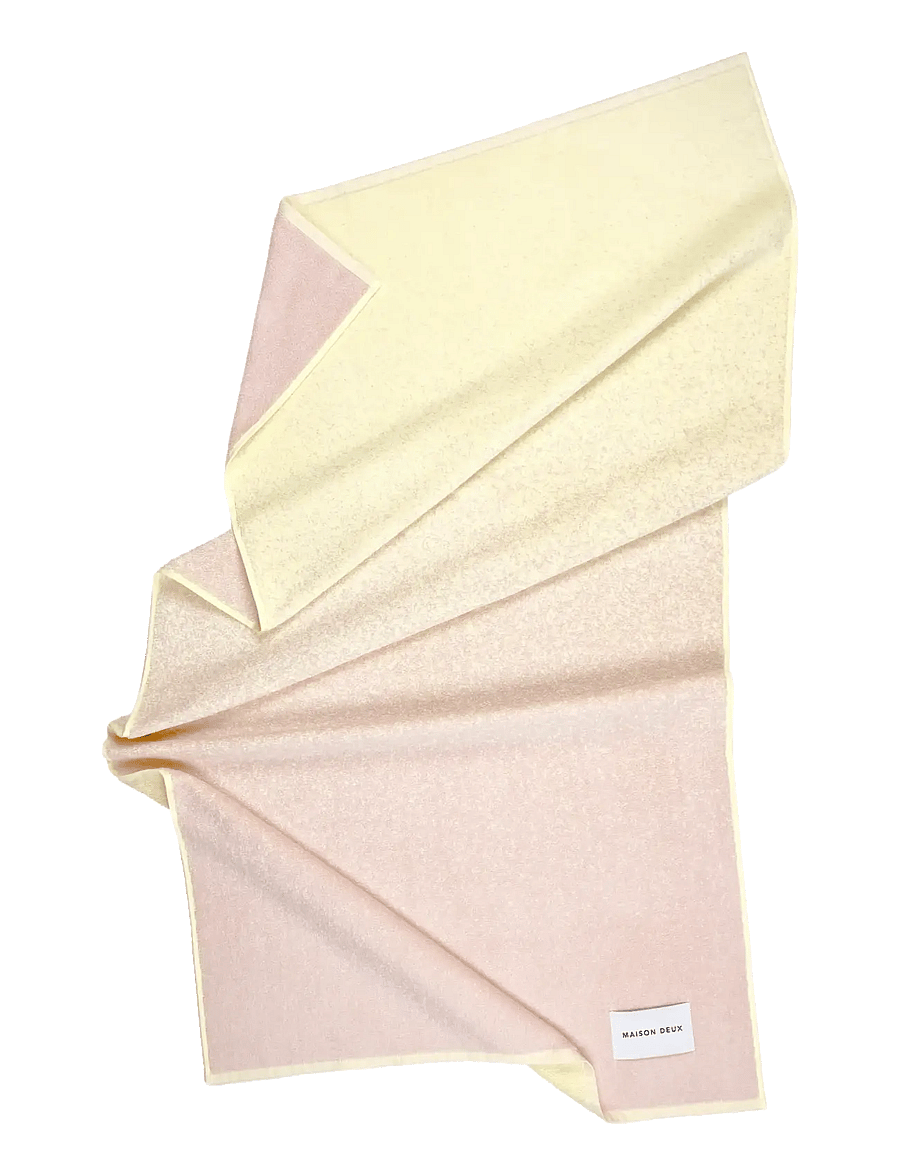 Maison Deux - Gradient Butter Yellow Pink - badetücher - butter yellow/pink - 0