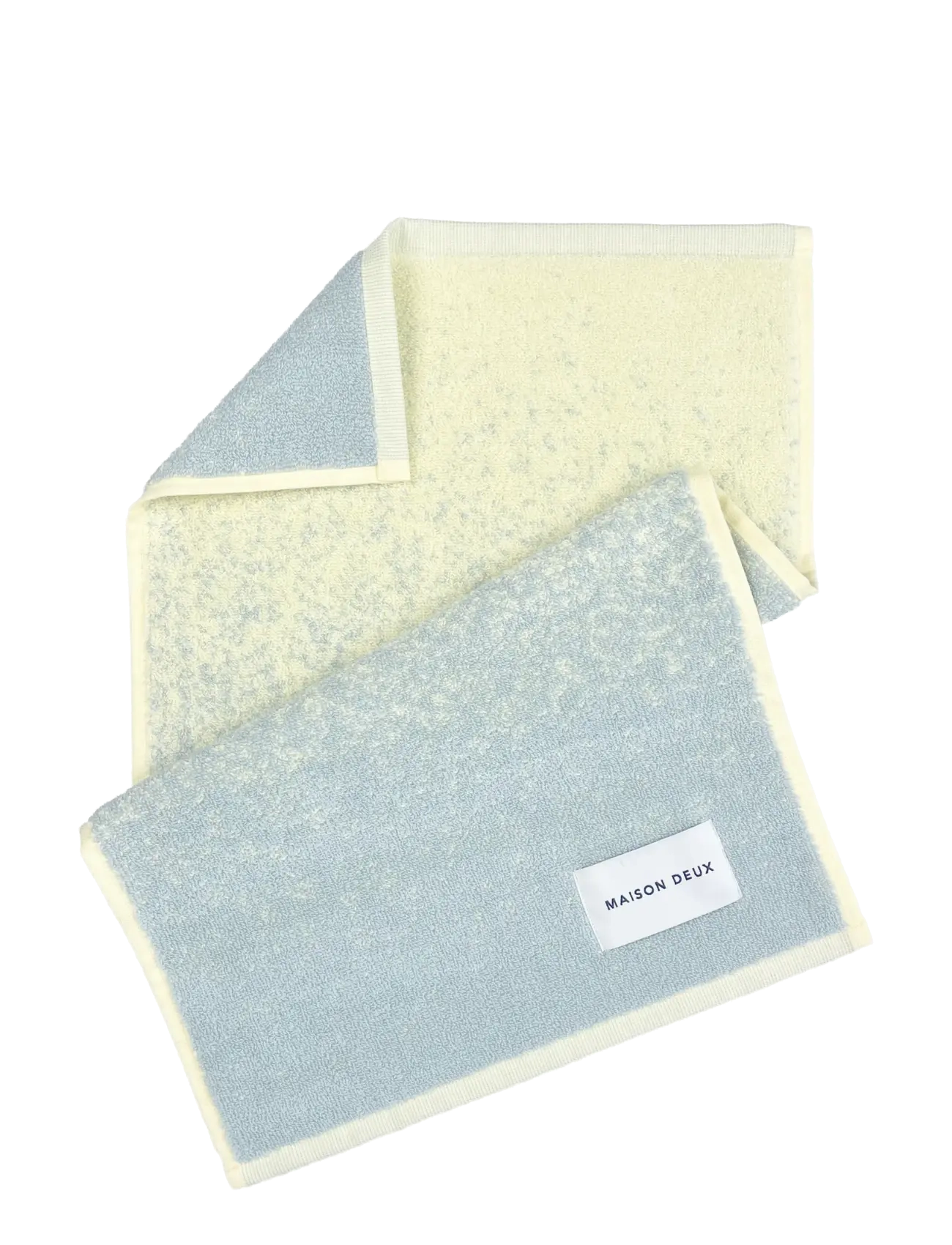 Maison Deux Gradient Blue Butter Yellow, 30X 50 cm, Towels & Bath Towels, Blau - Hand Homeware