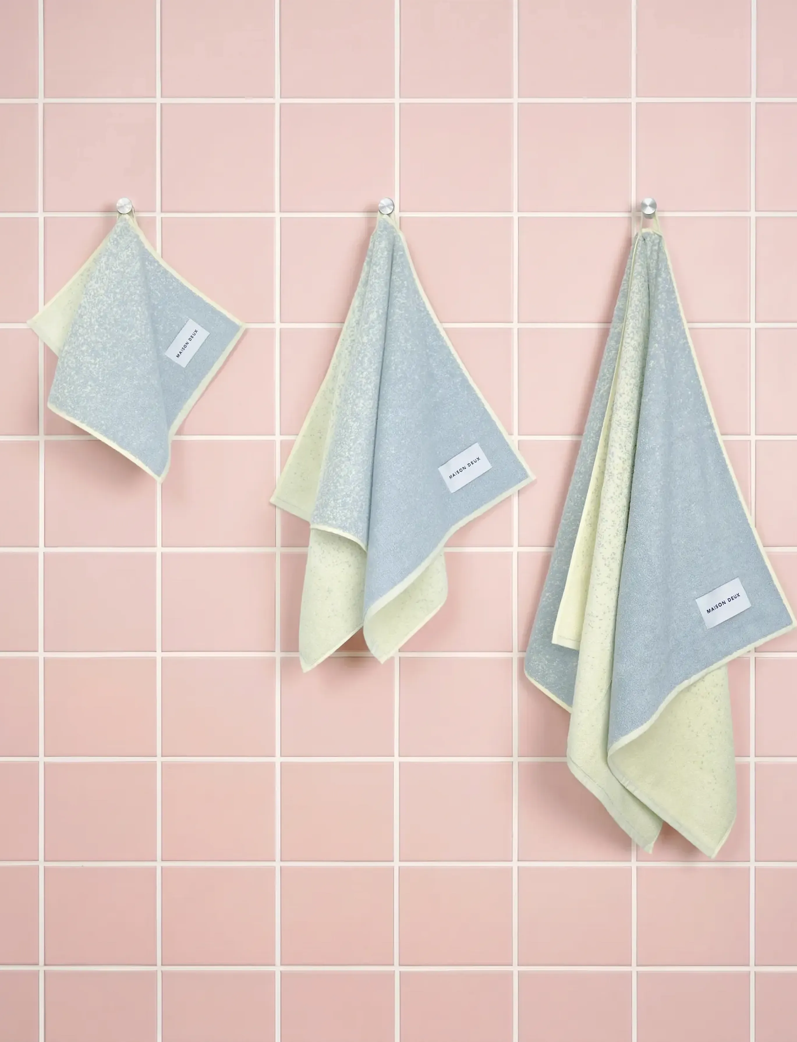 Maison Deux - Gradient Blue Butter Yellow - badehåndklæder - blue/butter yellow - 4