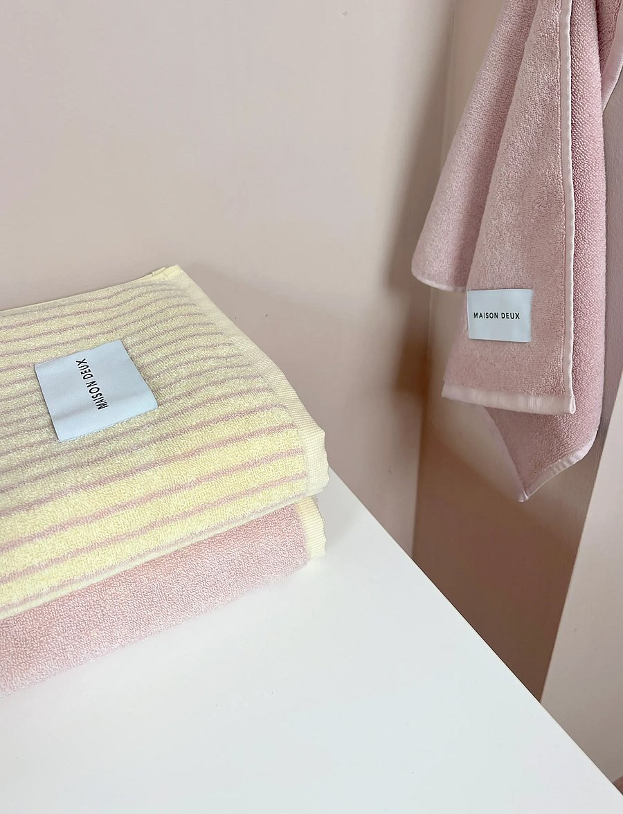 Maison Deux - Stripes Color Butter Yellow Pink - butter yellow/pink - 3