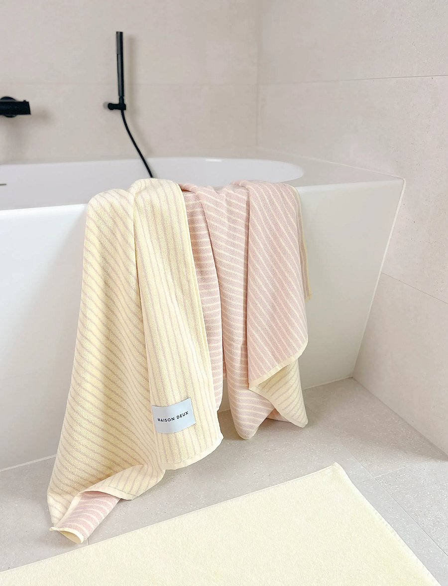 Maison Deux - Stripes Color Butter Yellow Pink - butter yellow/pink - 4